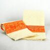 Strofinaccio in cotone con fascia arancione
