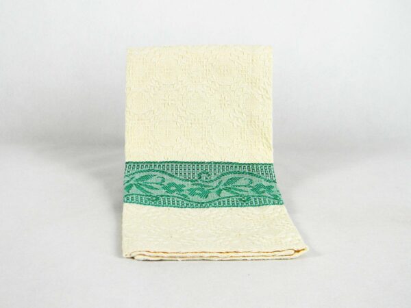 Strofinaccio in cotone con fascia verde - immagine 2