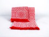 Set asciugamani rosso
