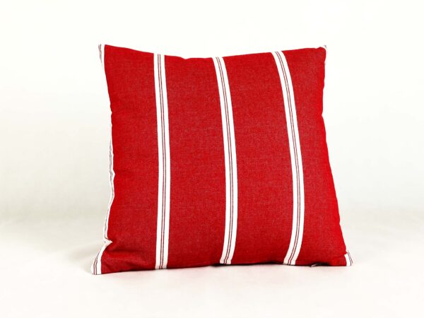 Fodera cuscino arredo rosso-bianco