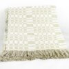 Coperta in cotone beige
