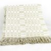 Coperta in cotone beige