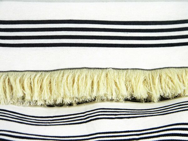 Coperta in cotone a righe - immagine 3