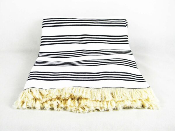 Coperta in cotone a righe - immagine 2