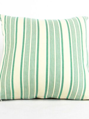 Fodera per cuscino arredo bianco e verde
