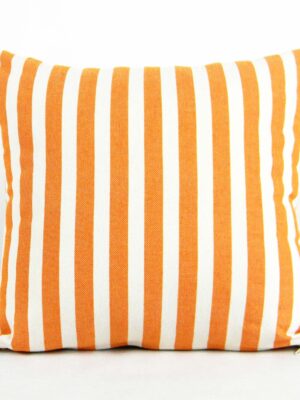Fodera cuscino a righe arancioni