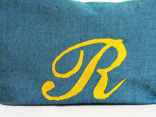 Pochette blu jeans in cotone - immagine 3