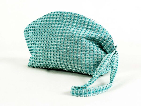 Pochette turchese in cotone - immagine 4